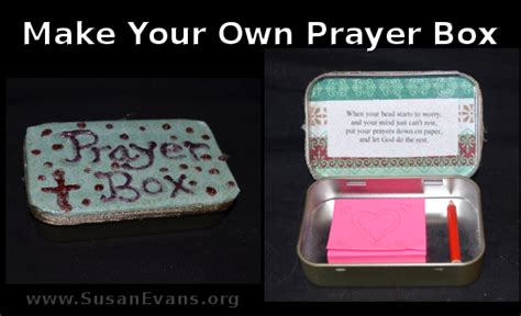 non metallic prayer box|make your own prayer box.